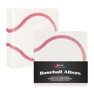 3 in. Album-Baseball Collectors -Premium White
