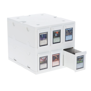 6 Drawer Card Catalog - White