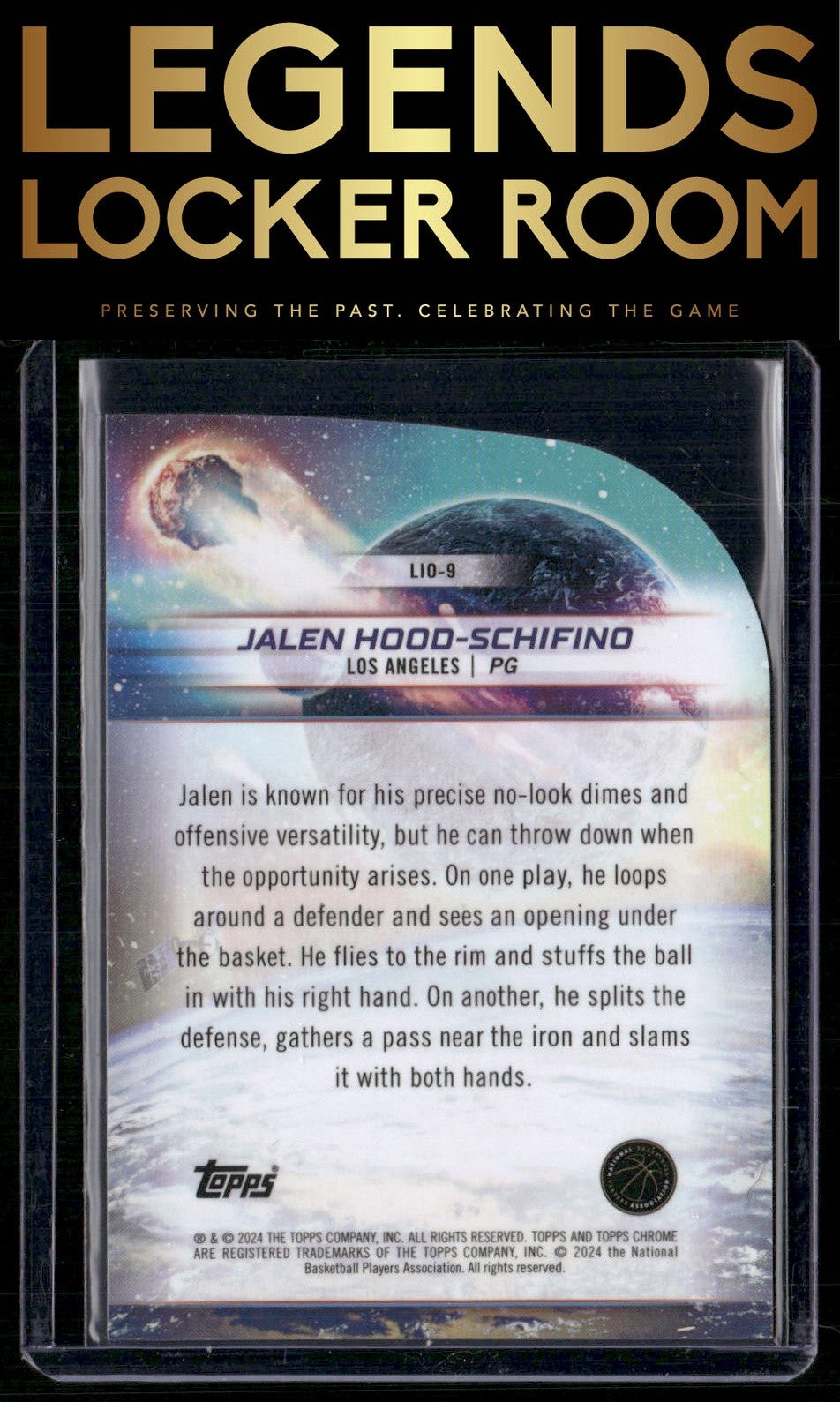 2023-24 Topps Chrome Cosmic #LIO-9 Jalen Hood-Schifino Launched Into Orbit