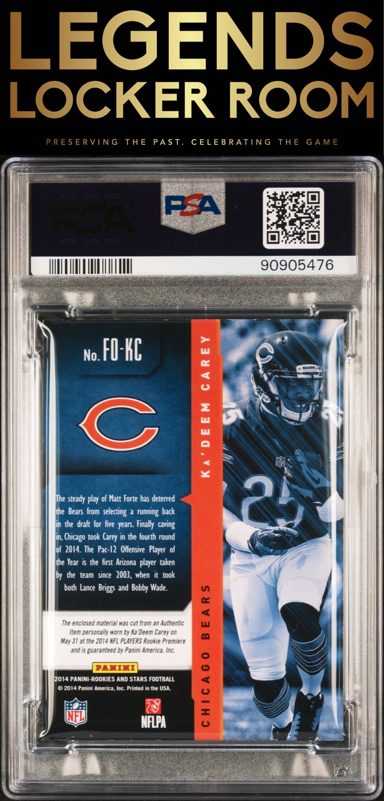 2014 Panini Rookies & Stars Freshman Orientations Ka'Deem Carey PSA 8