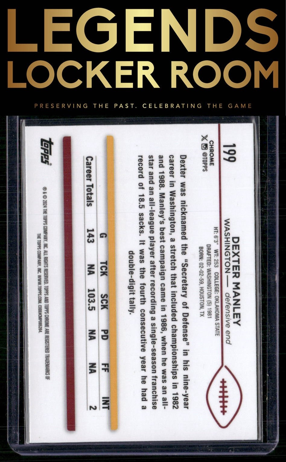 2024 Topps Chrome #199 Dexter Manley