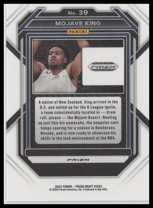 2023 Panini Prizm Draft Picks #39 Mojave King Red Ice