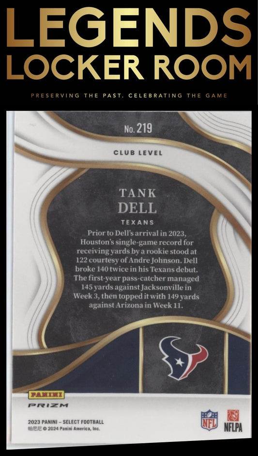 2023 Panini Select #219 Tank Dell Disco Prizms