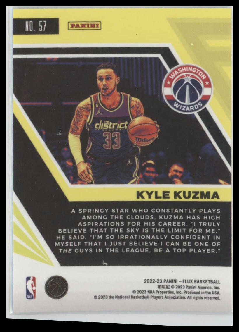 2022-23 Panini Flux #57 Kyle Kuzma