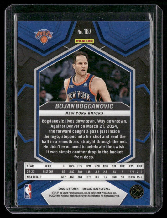 2023-24 Panini Mosaic #167 Bojan Bogdanovic