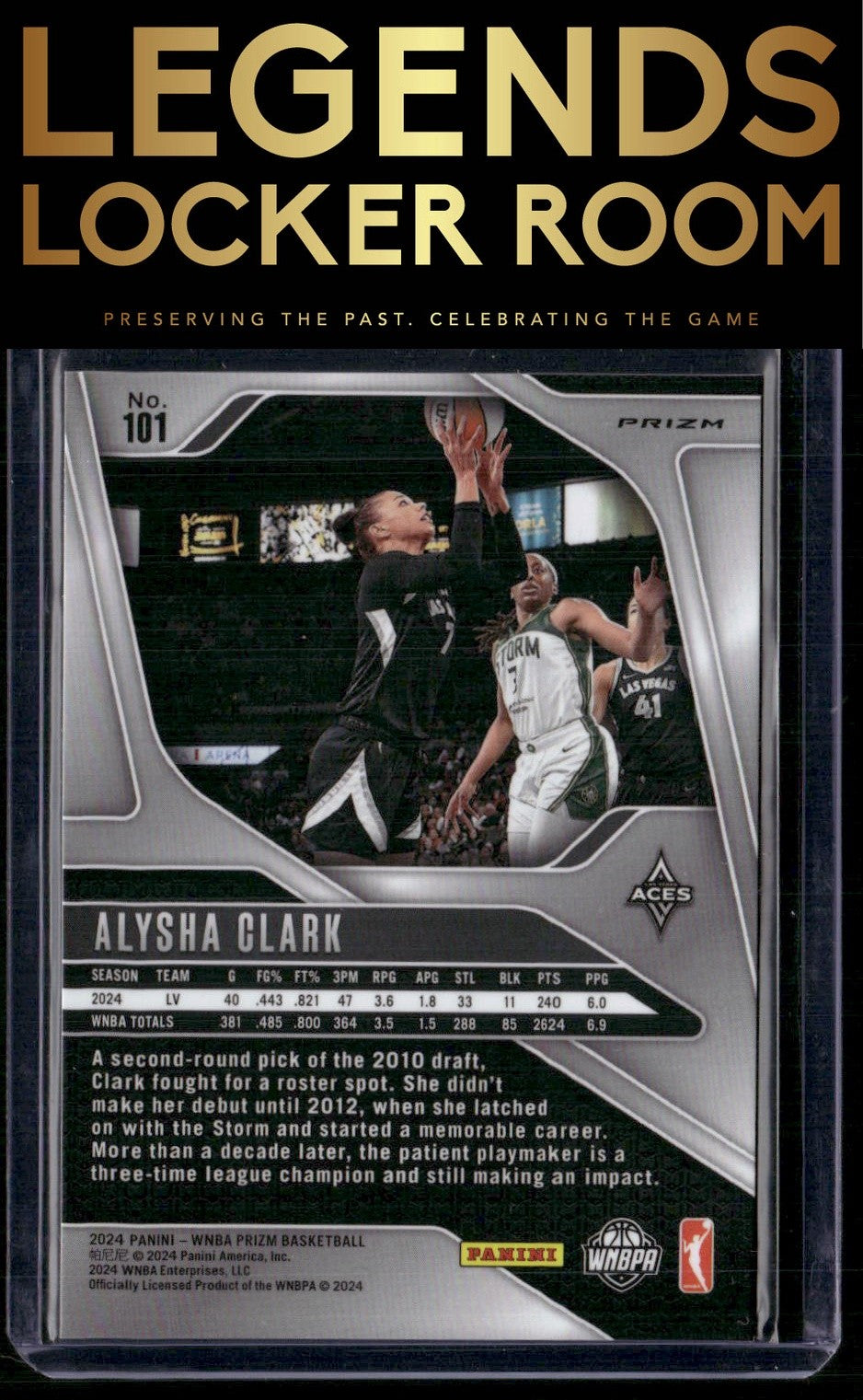 2024 Panini Prizm WNBA #101 Alysha Clark Silver Prizms