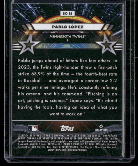 2024 Topps Chrome Cosmic #SC-15 Pablo López Star Command