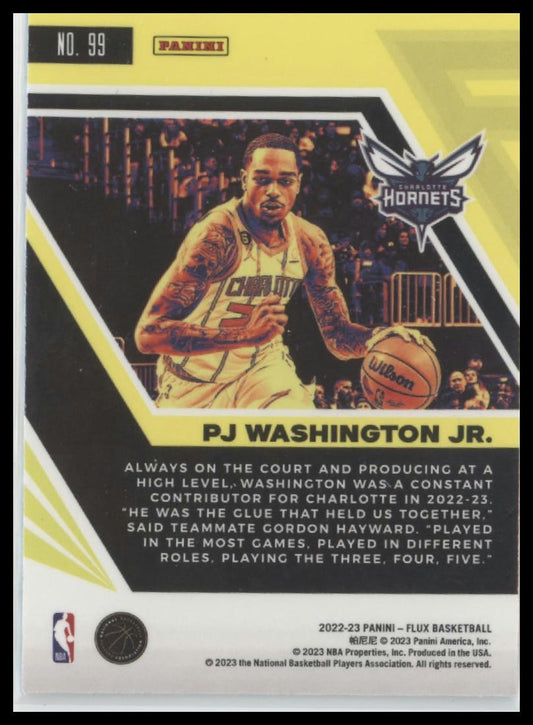 2022-23 Panini Flux #99 PJ Washington Jr.