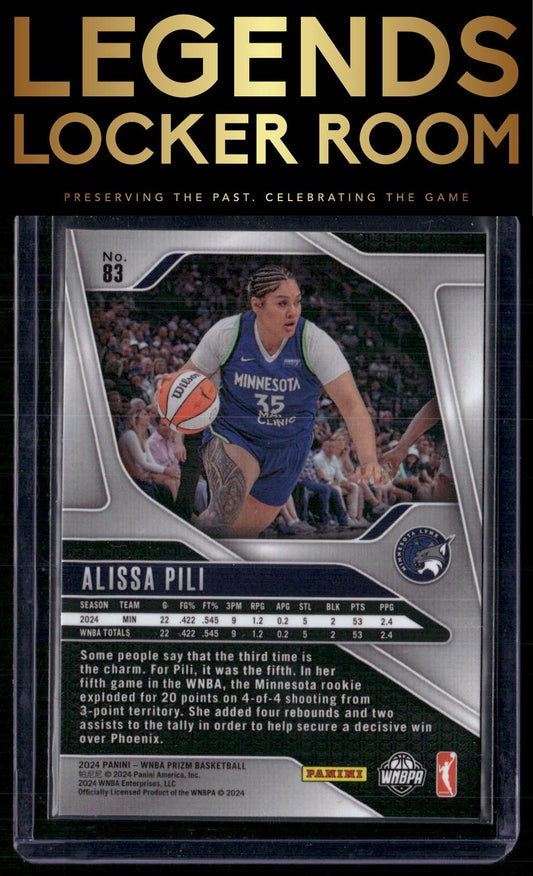 2024 Panini Prizm WNBA #83 Alissa Pili