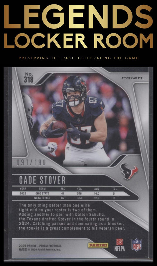 2024 Panini Prizm #318 Cade Stover Hyper #/180
