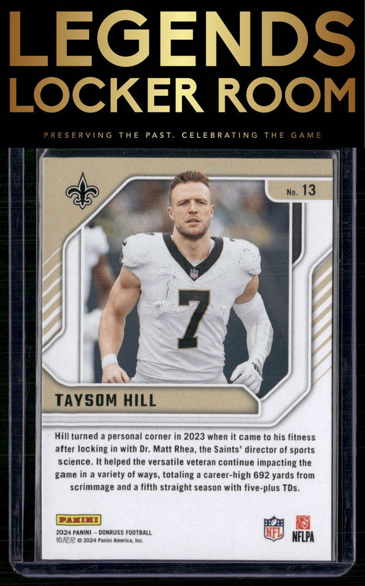 2024 Donruss #13 Taysom Hill The Elite Series