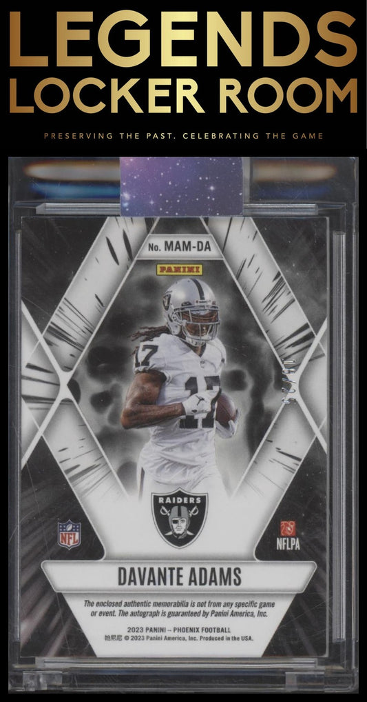 2023 Panini Phoenix Davante Adams Mythical Auto Materials Green /25