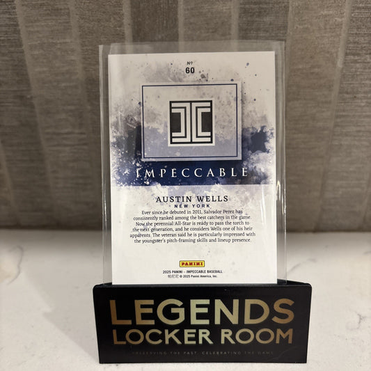 2025 Panini Impeccable Austin Wells /99 New York Yankees
