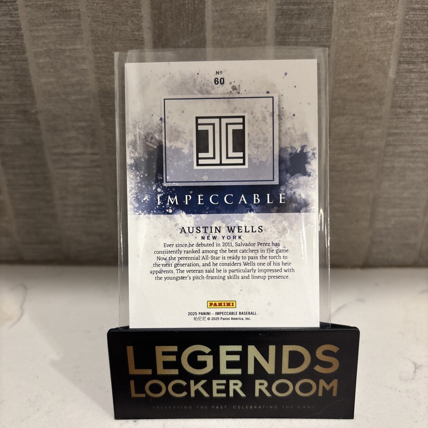 2025 Panini Impeccable Austin Wells /99 New York Yankees