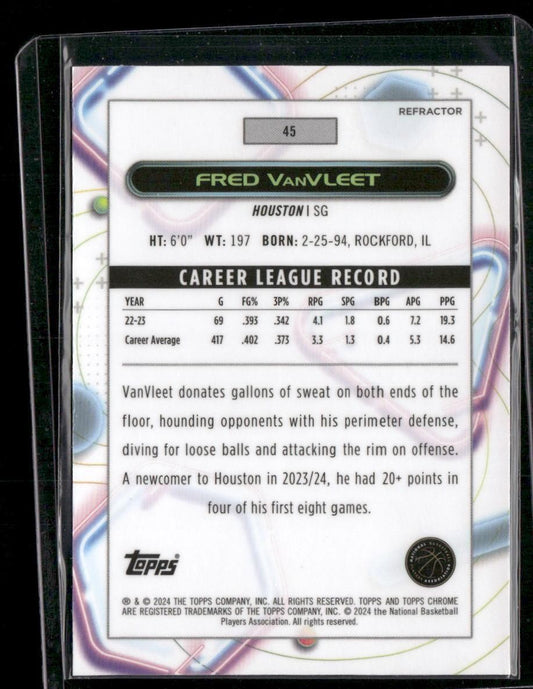 2023-24 Topps Chrome Cosmic #45 Fred VanVleet Refractors