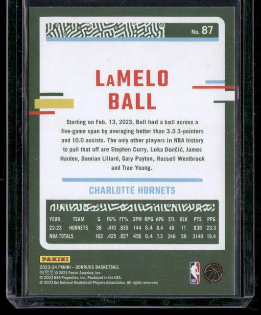 2023-24 Donruss #87 LaMelo Ball