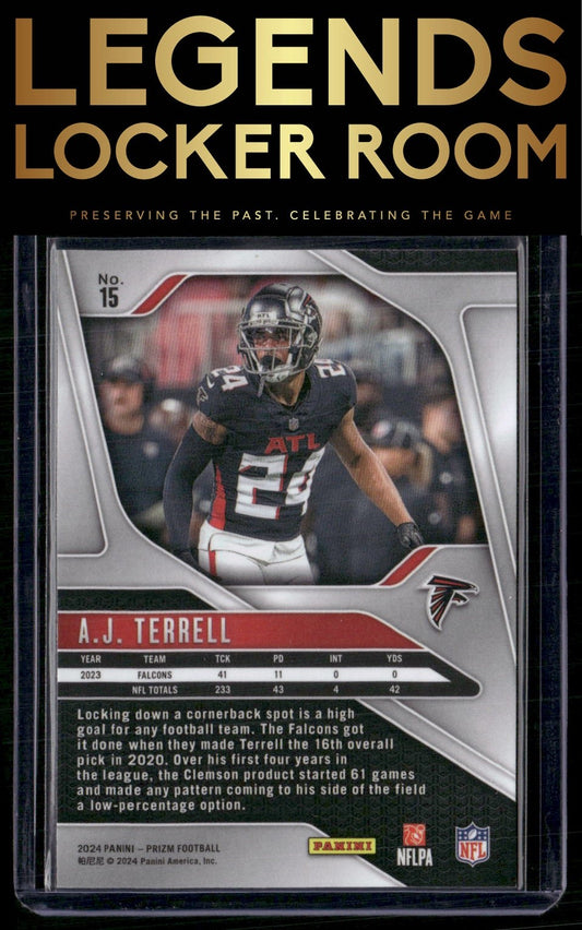 2024 Panini Prizm #15 A.J. Terrell
