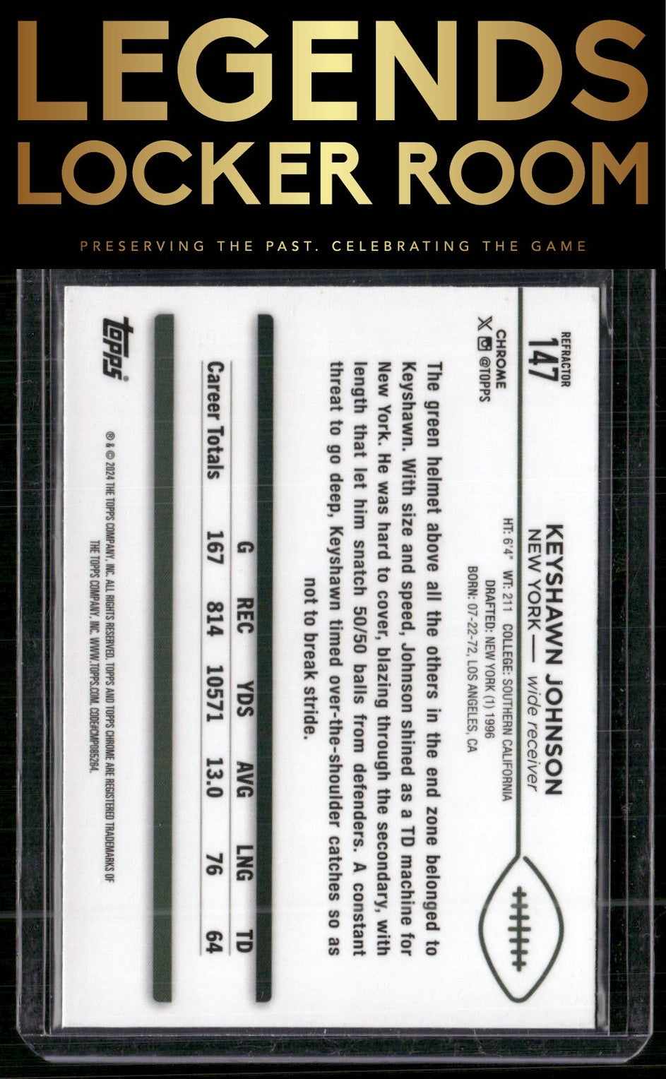 2024 Topps Chrome #147 Keyshawn Johnson Refractor