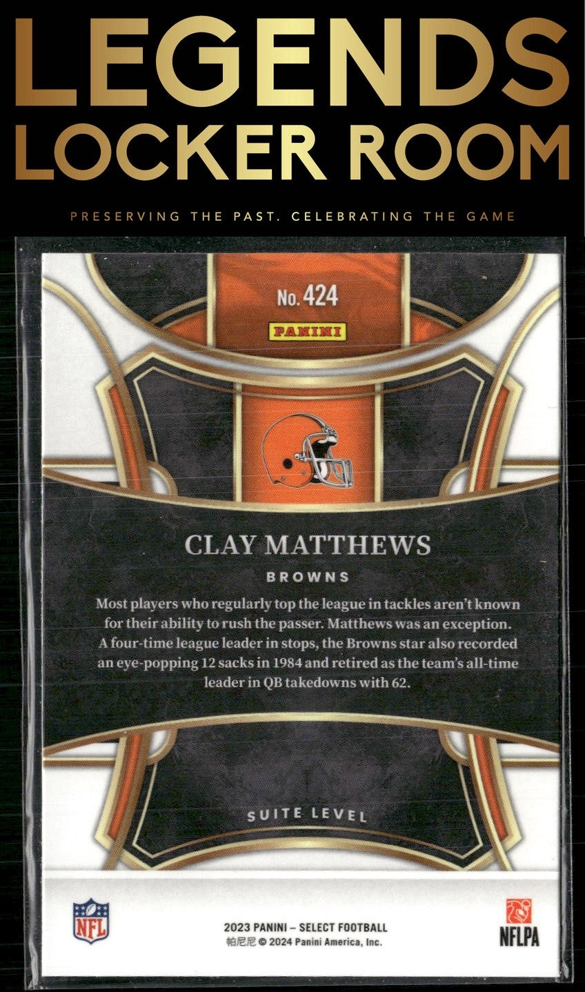 2023 Panini Select #424 Clay Matthews Jr.