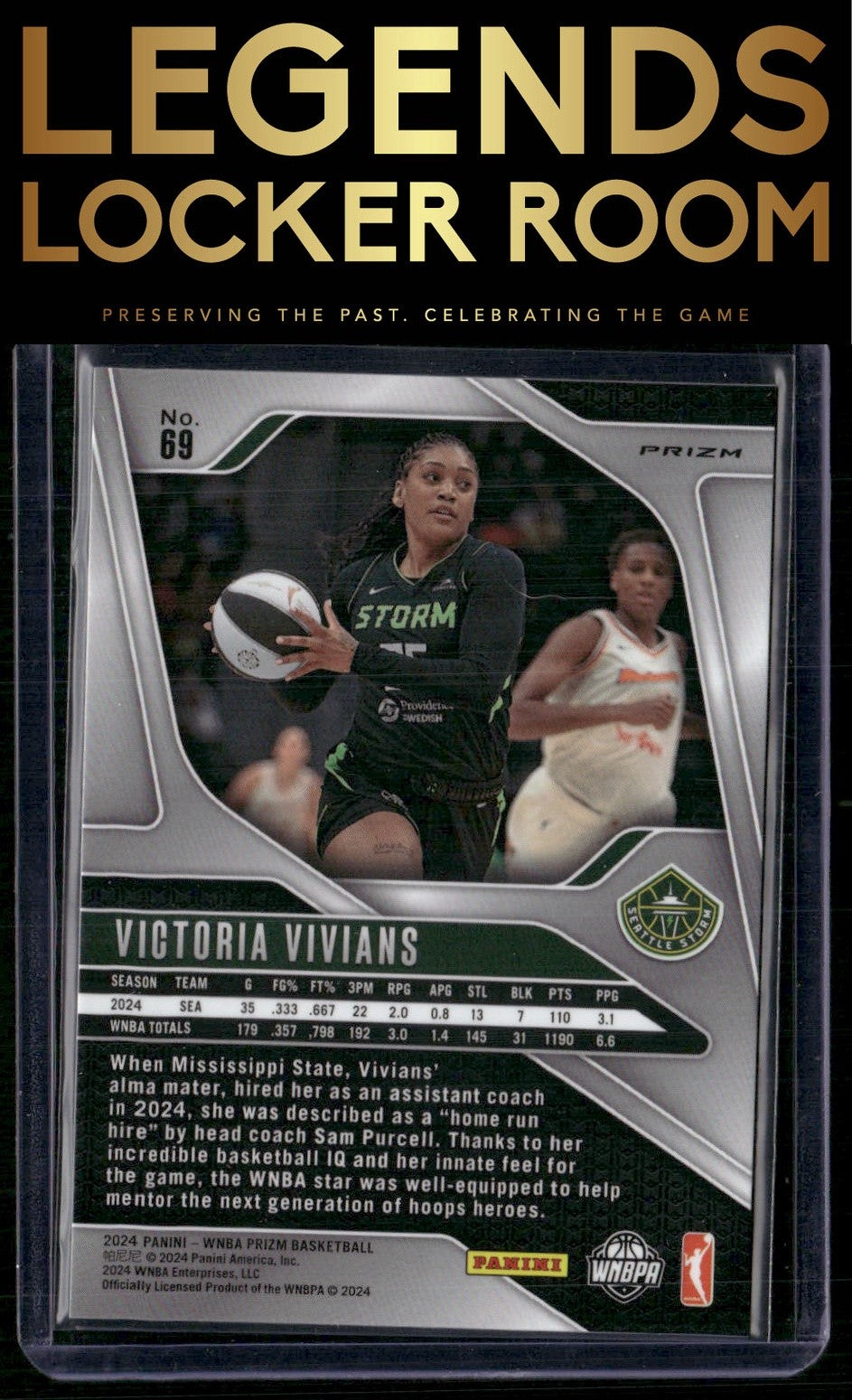 2024 Panini Prizm WNBA #69 Victoria Vivians Silver Prizms