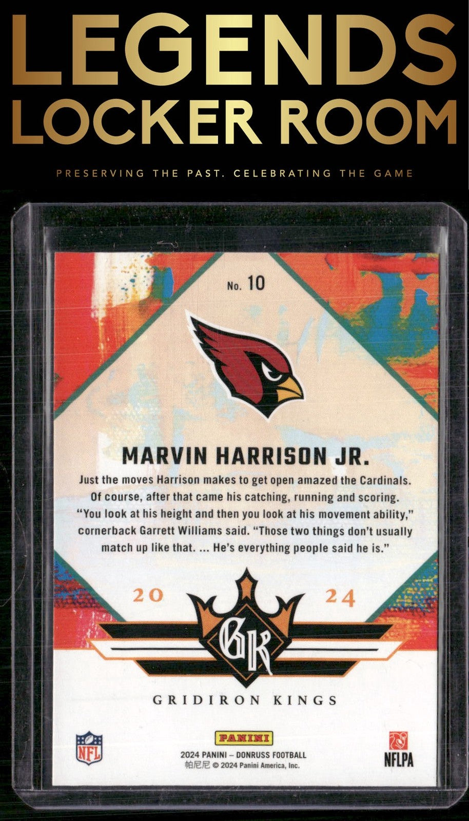 2024 Donruss #10 Marvin Harrison Jr. Rookie Gridiron Kings
