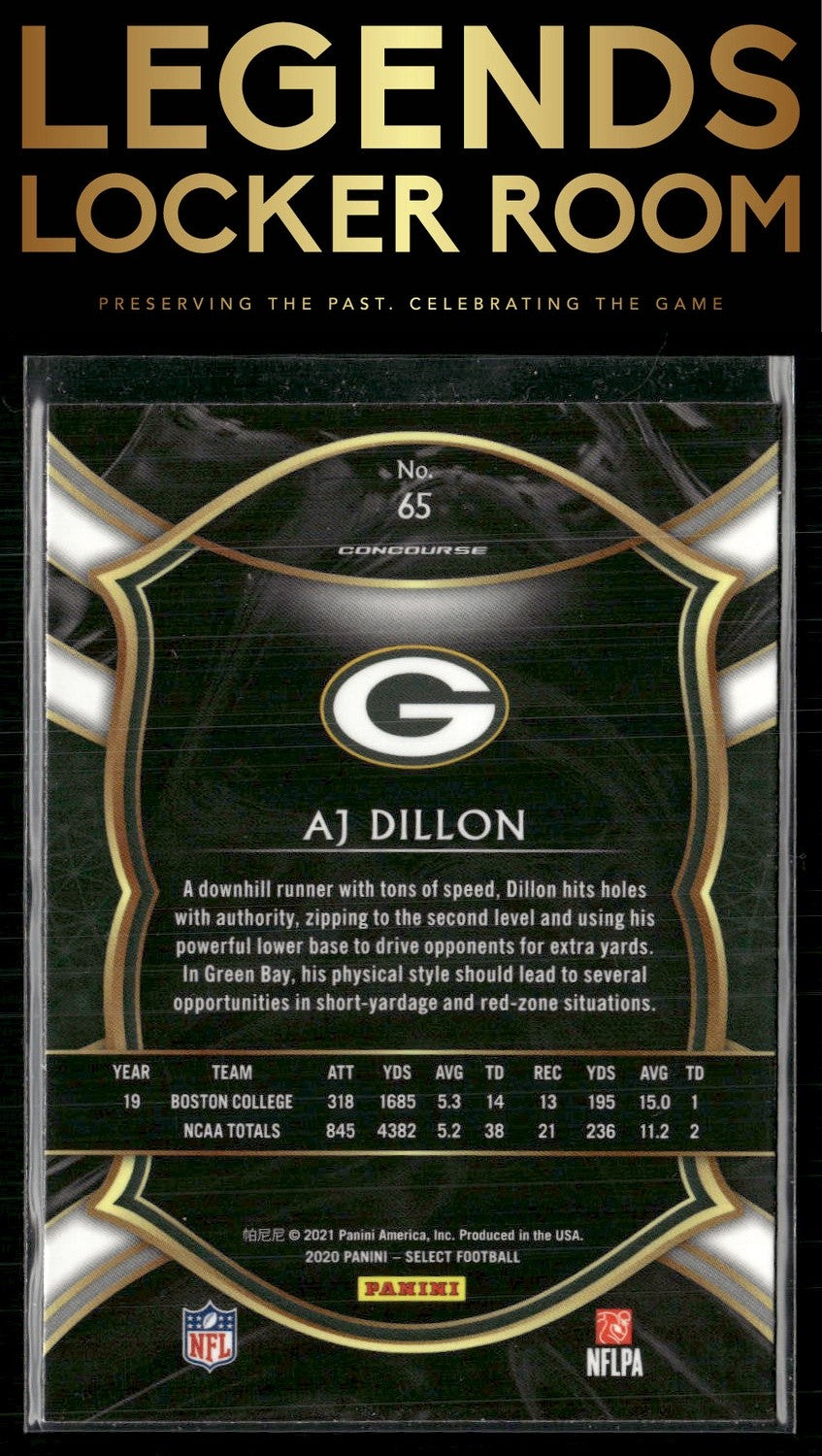 2020 Panini Select #65 AJ Dillon