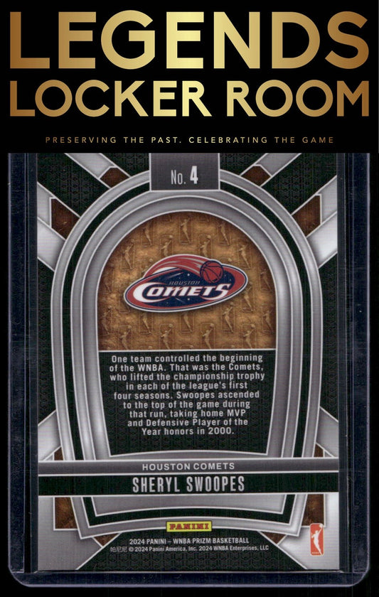 2024 Panini Prizm WNBA #4 Sheryl Swoopes Pioneers