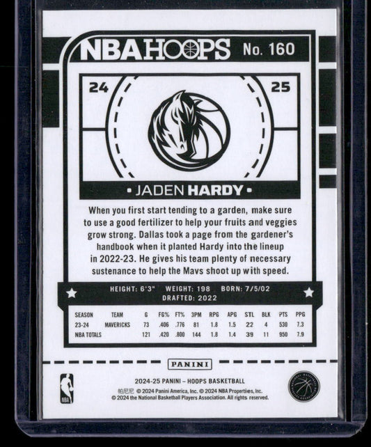 2024-25 Hoops #160 Jaden Hardy Impulse