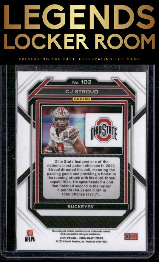 2023 Panini Prizm Draft Picks #102 C.J. Stroud