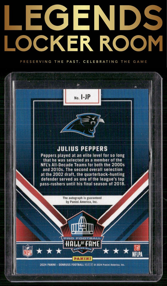 2024 Donruss #I-JP Julius Peppers Inducted Autographs #/99