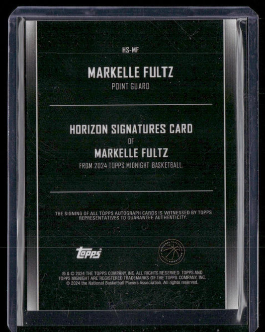 2023-24 Topps Midnight Markelle Fultz Horizon Signatures Twilight Max #/199