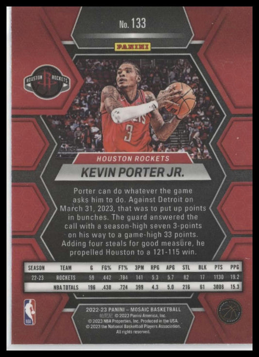 2022-23 Panini Mosaic #133 Kevin Porter Jr.