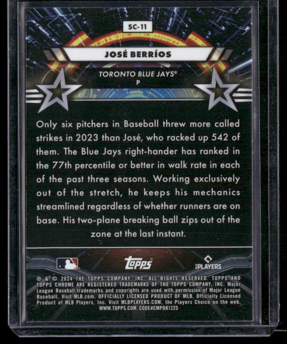 2024 Topps Chrome Cosmic #SC-11 José Berríos Star Command