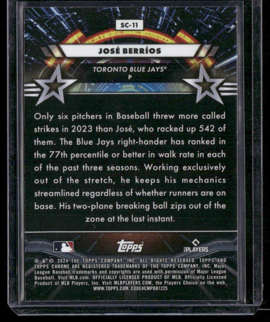 2024 Topps Chrome Cosmic #SC-11 JosĂ© BerrĂos Star Command