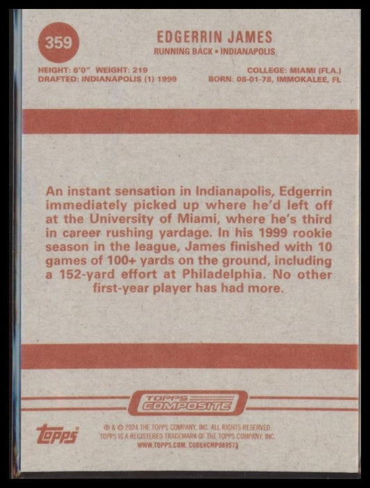 2023 Topps Composite #359 Edgerrin James