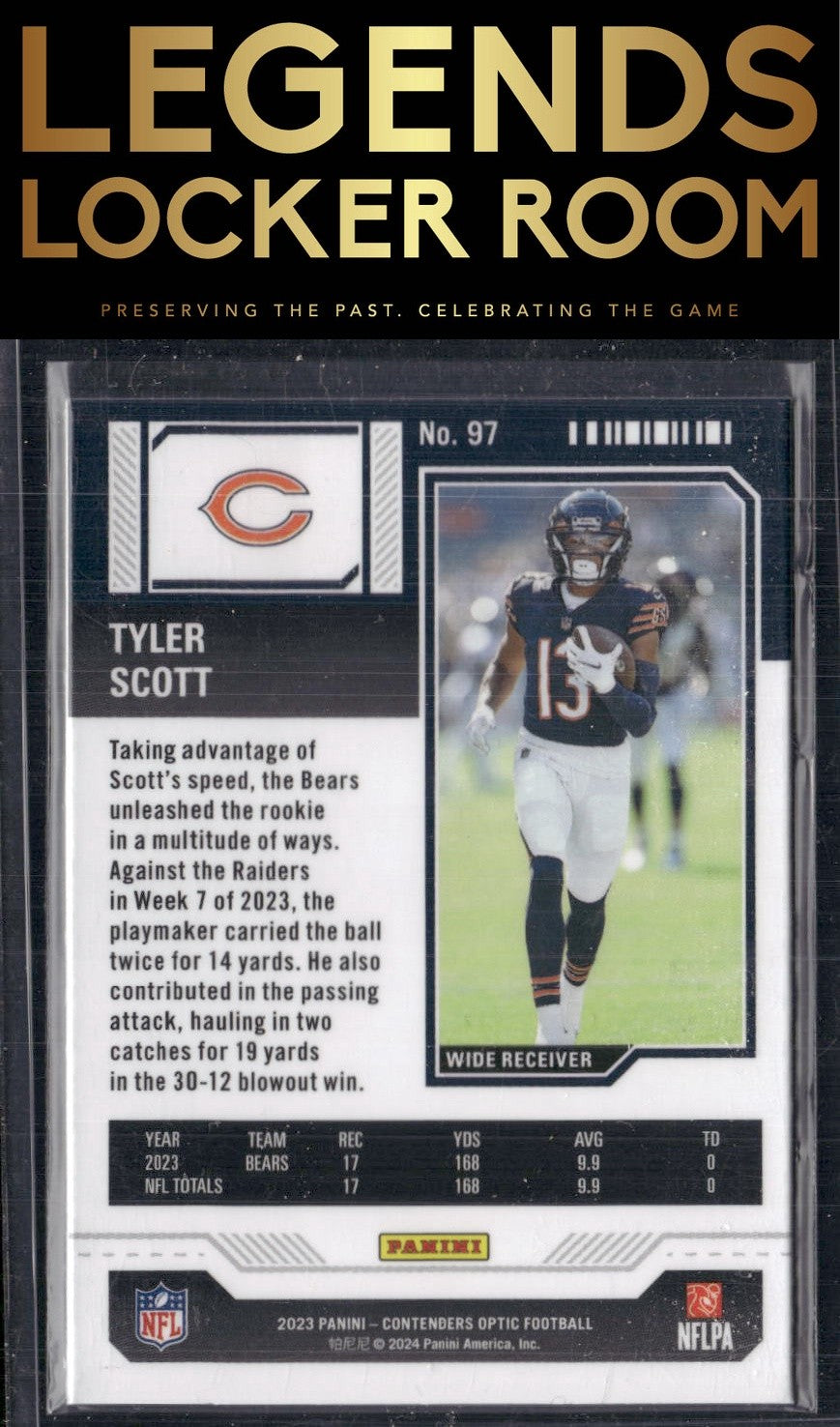2023 Panini Contenders Optic #97 Tyler Scott