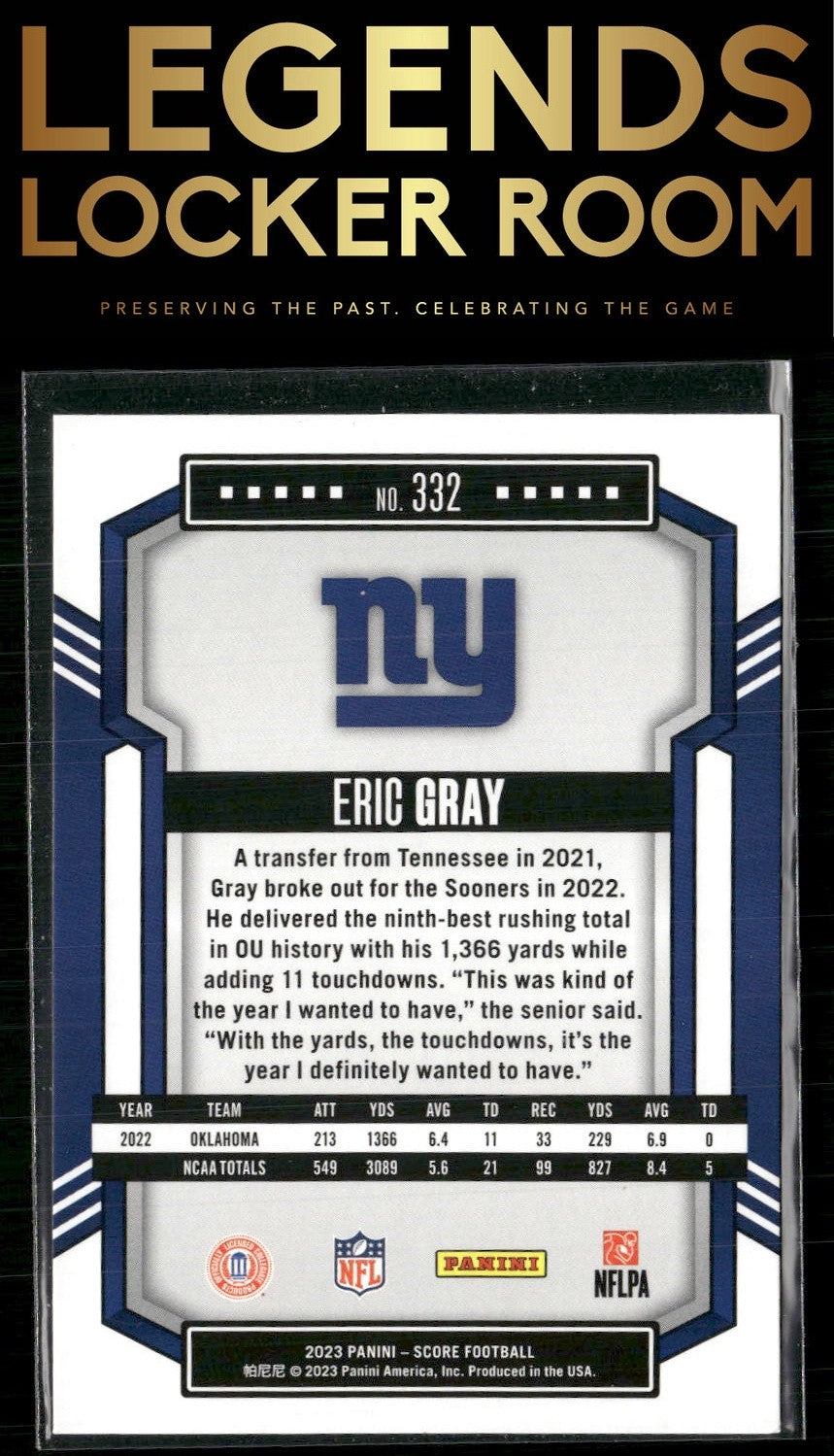 2023 Score #332 Eric Gray