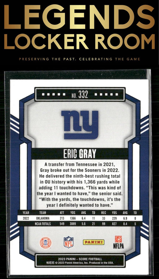 2023 Score #332 Eric Gray
