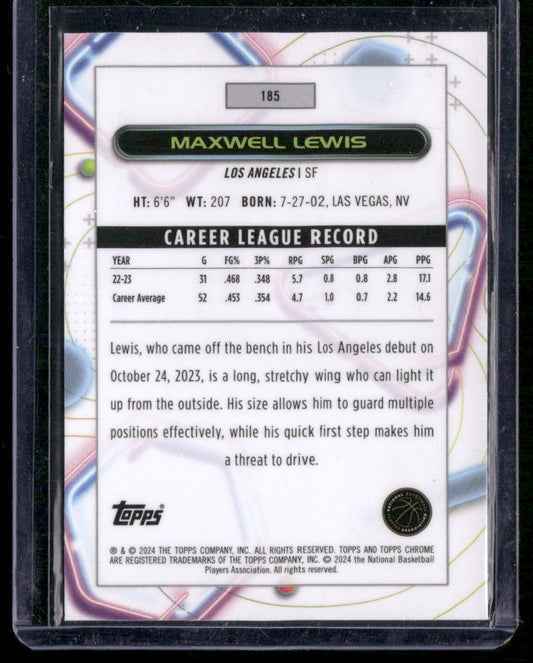 2023-24 Topps Chrome Cosmic #165 Jalen Hood-Schifino