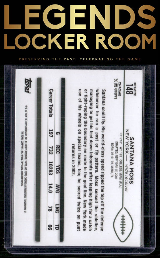 2024 Topps Chrome #148 Santana Moss Refractor