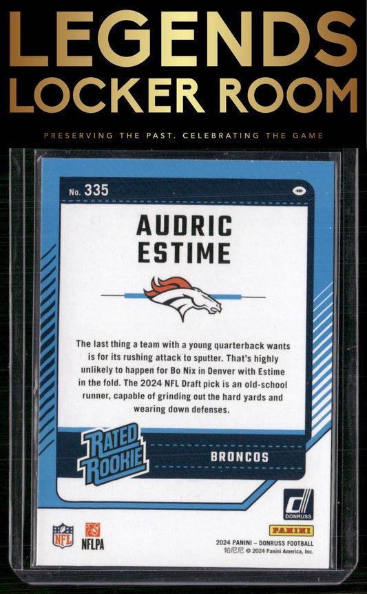 2024 Donruss #335 Audric Estime