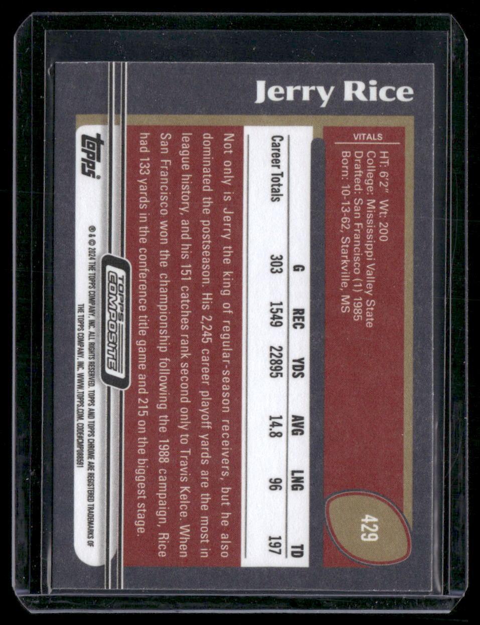 2023 Topps Composite #429 Jerry Rice