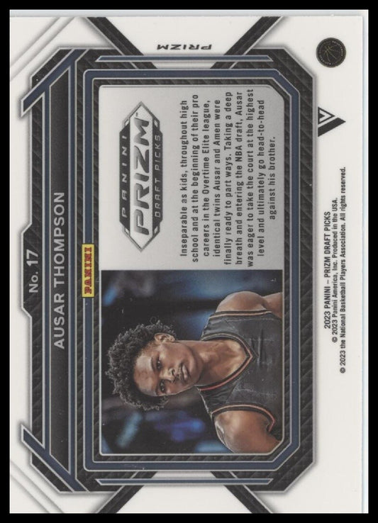 2023 Panini Prizm Draft Picks #17 Ausar Thompson Green