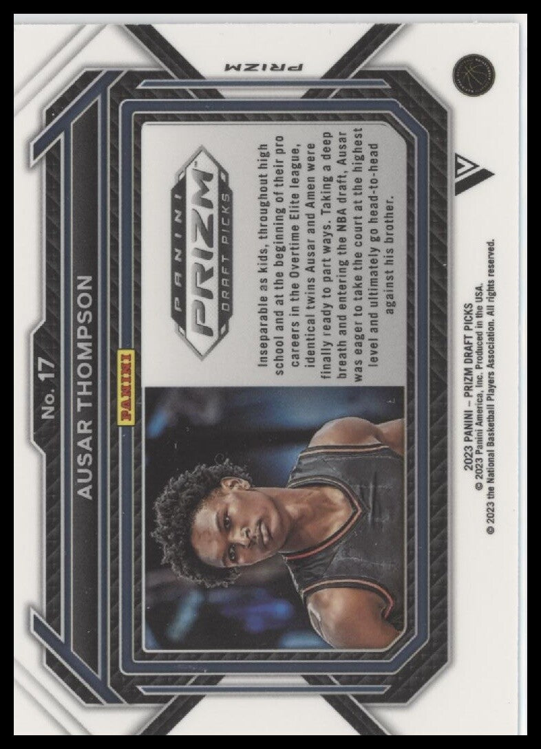 2023 Panini Prizm Draft Picks #17 Ausar Thompson Green