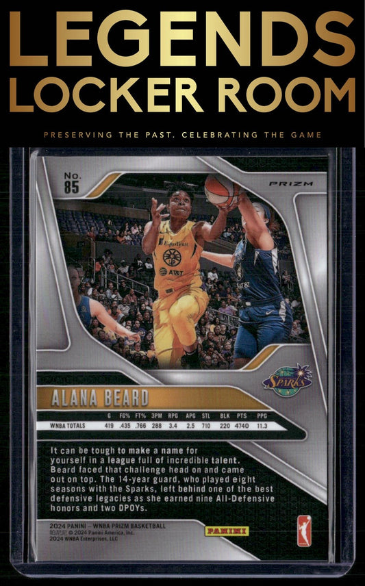 2024 Panini Prizm WNBA #85 Alana Beard Silver Prizms