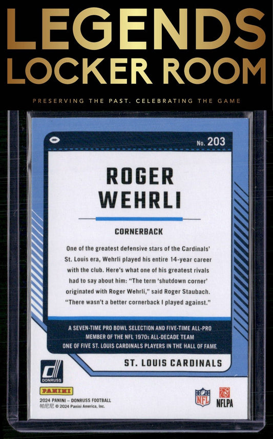 2024 Donruss #203 Roger Wehrli