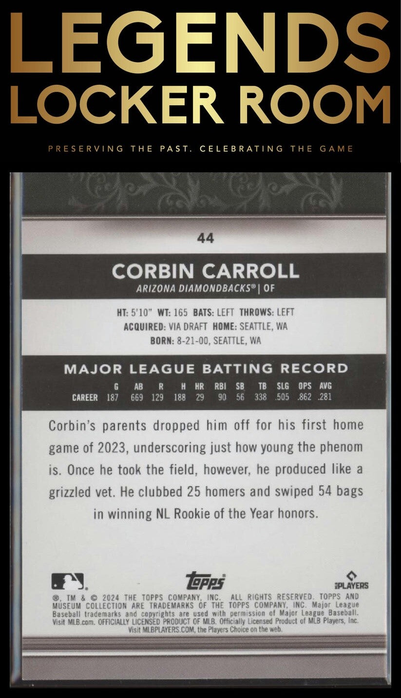 2024 Topps Museum Collection #44 Corbin Carroll