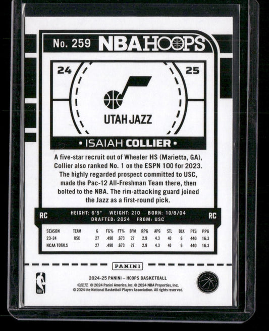 2024-25 Hoops #259 Isaiah Collier