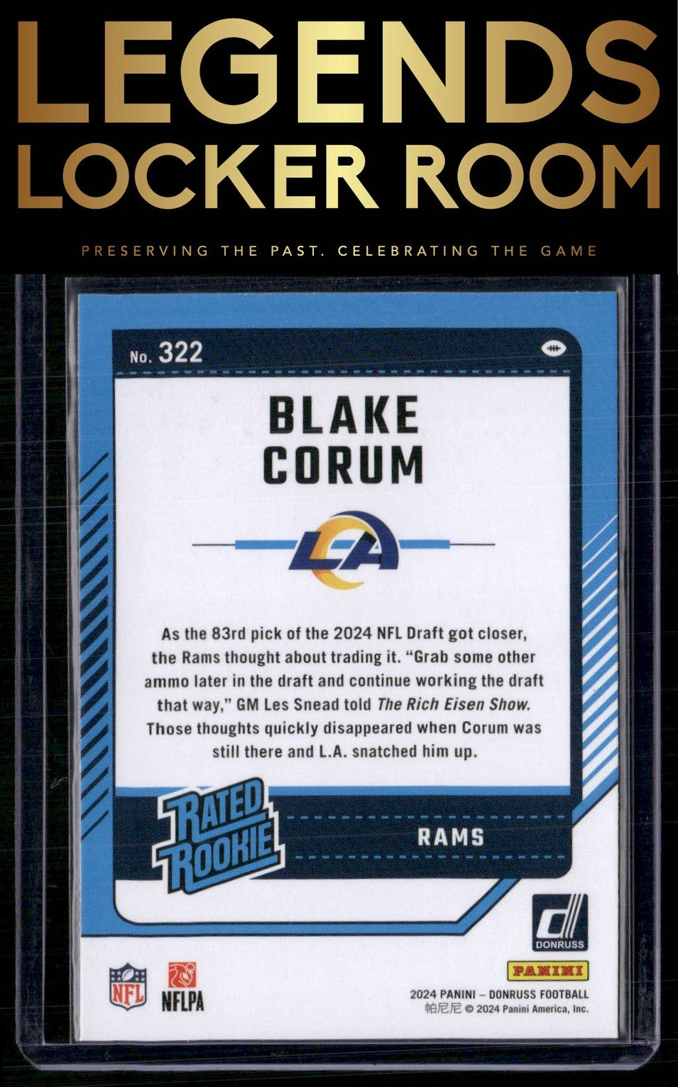 2024 Donruss #322 Blake Corum