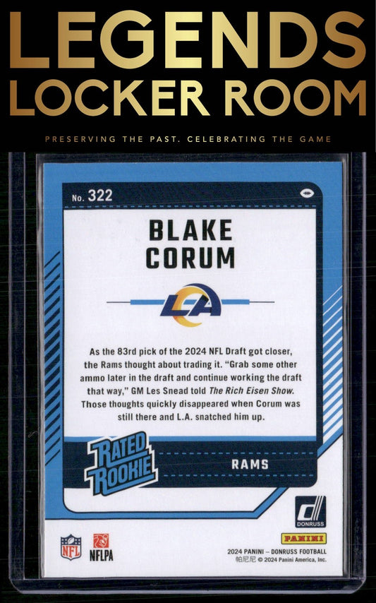 2024 Donruss #322 Blake Corum